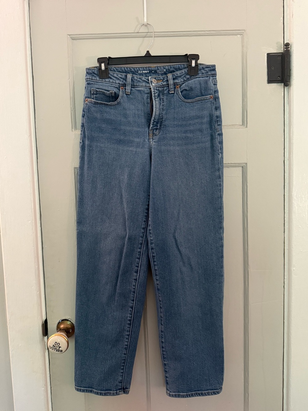 Light Blue Women's High-Rise Straight Jeans